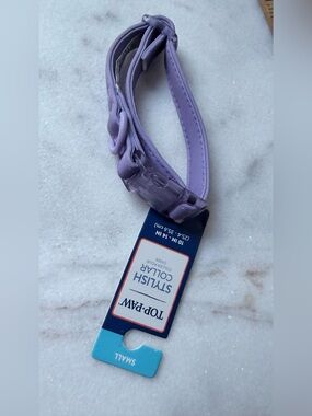 Top Paw Lavender Small Dog Collar - Chic Lavender Shade